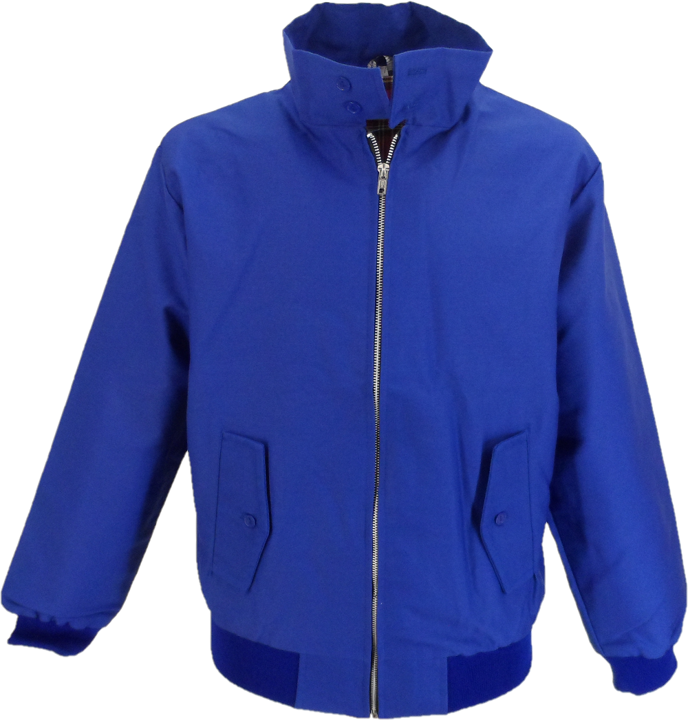 Ikon Original Mens Royal Blue Harrington Jacket