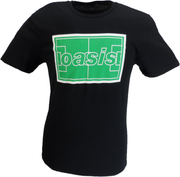 Mens Official Licensed Oasis Black Maine Road Football T Shirt