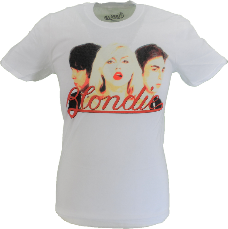 Mens White Official Blondie T Shirt