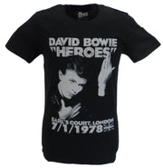 Mens Official Licensed David Bowie Heroes Live at Earls Court T Shirt