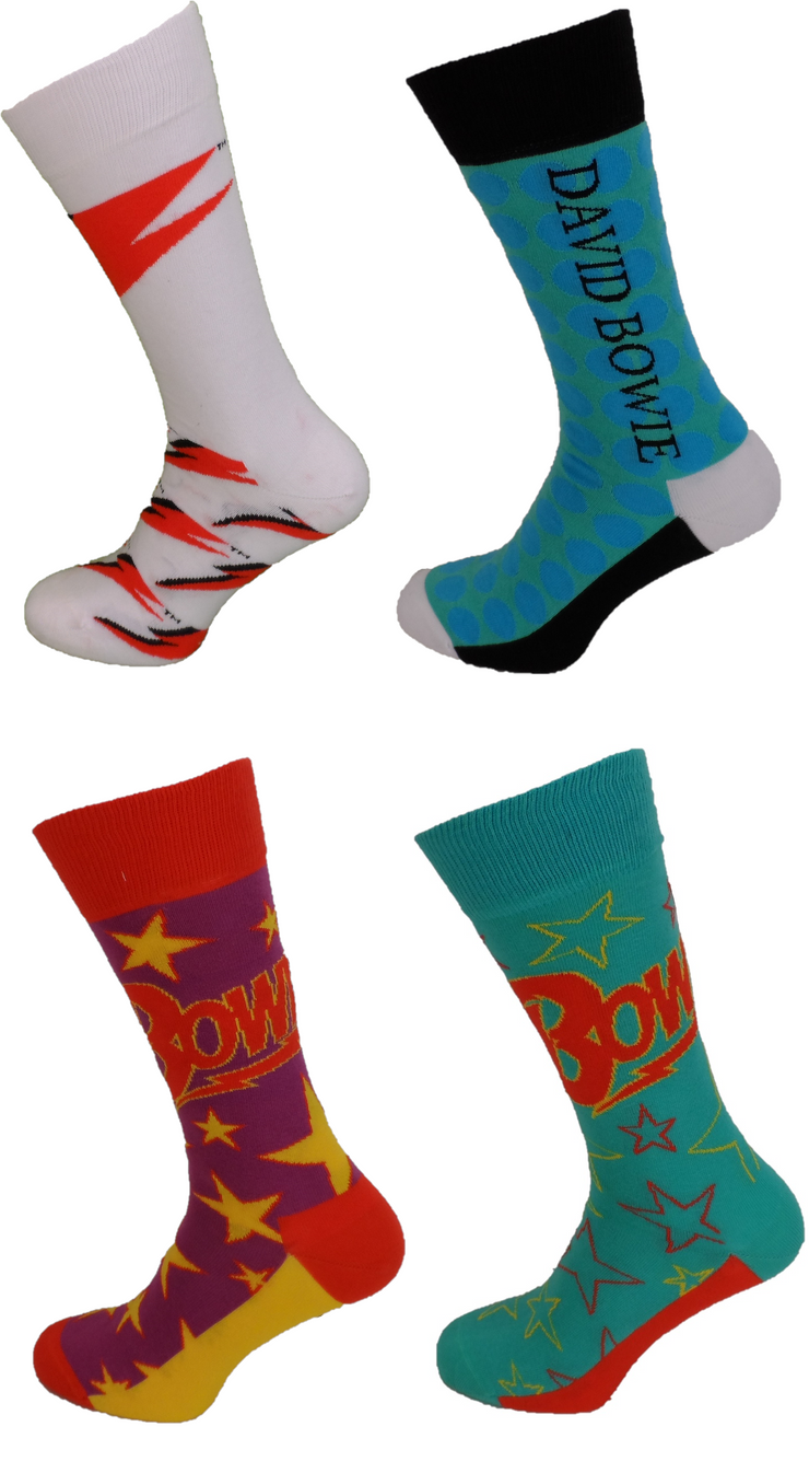 Mens Officially Licensed David Bowie Socks