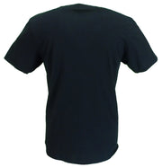 Mens Black Official T Rex Bolan Stacked Logo T Shirt