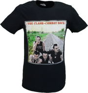 Mens Black Official The Clash Combat Rock T Shirt