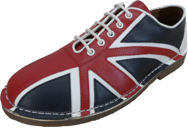 Ikon Original Happy Jack Mens Red/White/Blue Mod Bowling Shoes