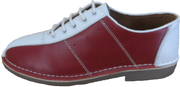 Ikon Original Marriott Leather Bowling Shoes in Red/White/Blue