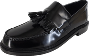 Ikon Original Selecta Mens Leather Tassel Loafers in Black