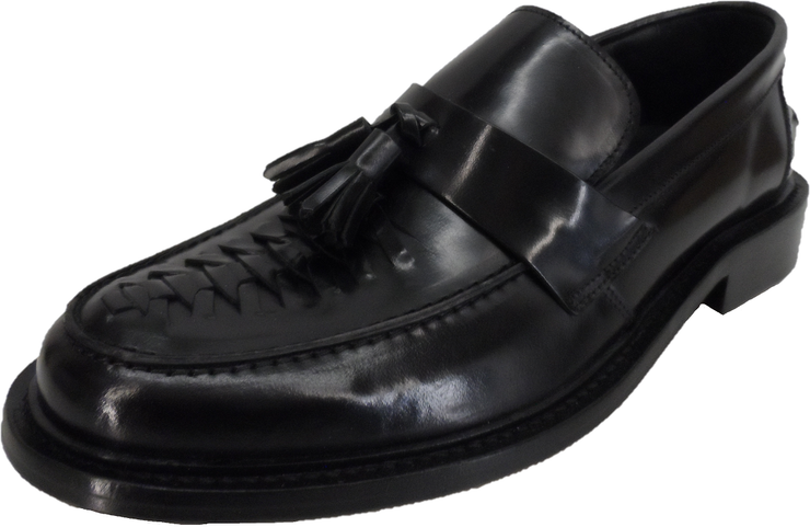 Men's IKON Selecta Twister Black Tassel Mod Loafers – Ikon Original
