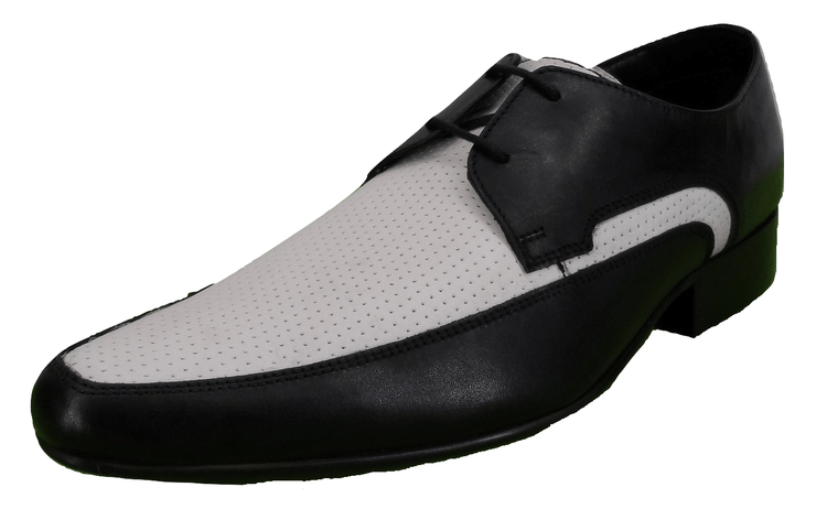 Ikon Original The Jam Shoe Leather Shoes in Black/White - Ikon Original