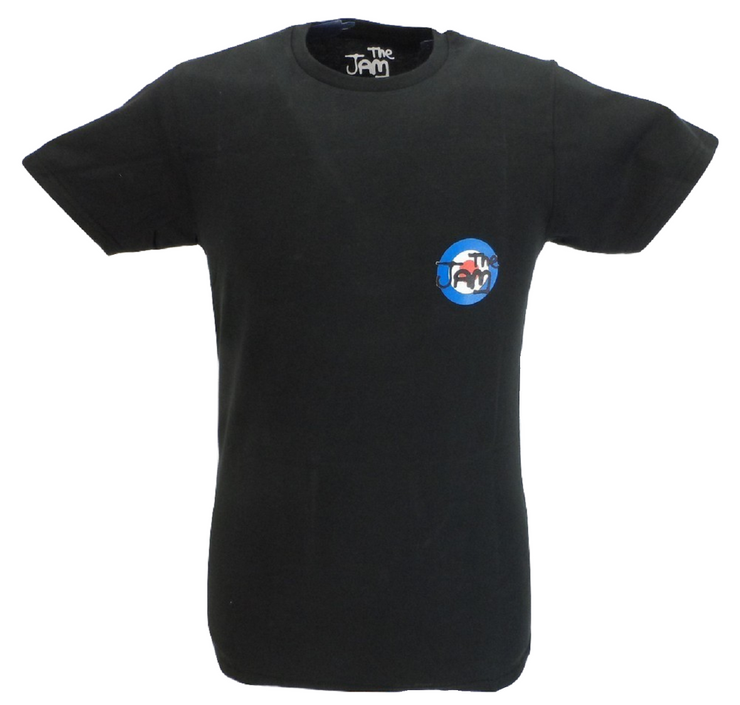 Mens Black Target Official The Jam T Shirt With Backprint