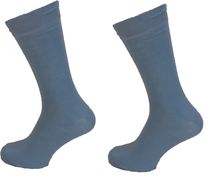 Mens 2 Pair Pack Light Blue Mod Retro Socks