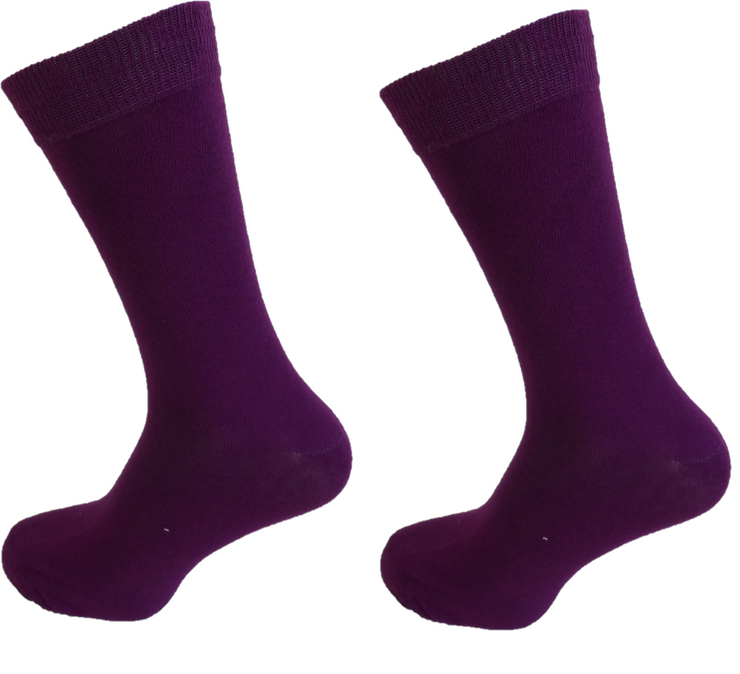 Mens 2 Pair Pack Purple Mod Retro Socks