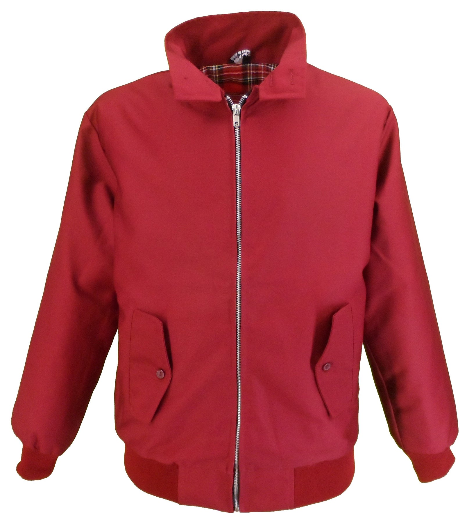Ikon Original Mens Burgundy Harrington Jacket Ikon Original