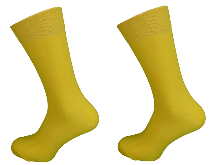 Relco Mens Yellow Retro Socks